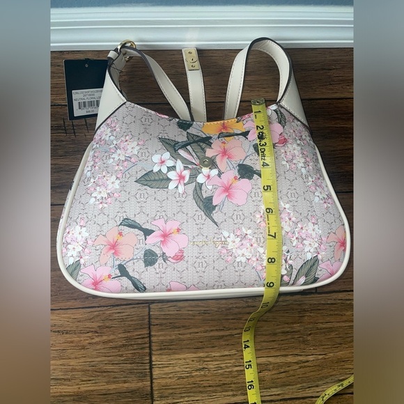 Floral purse Jackie bag shoulder bag flower bag cream purse cream bag hobo bag - Picture 9 of 16